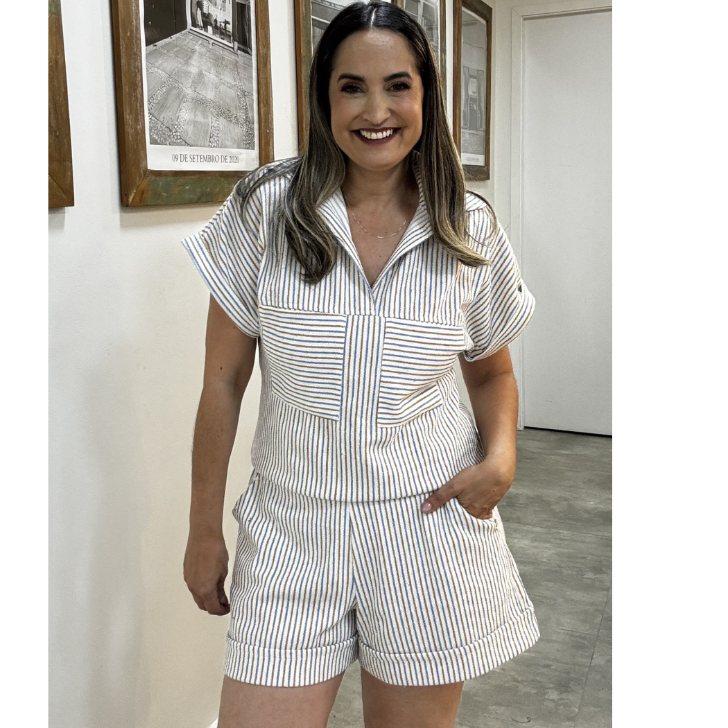 SHORTS ROMANOS LISTRADO - Imagem 3
