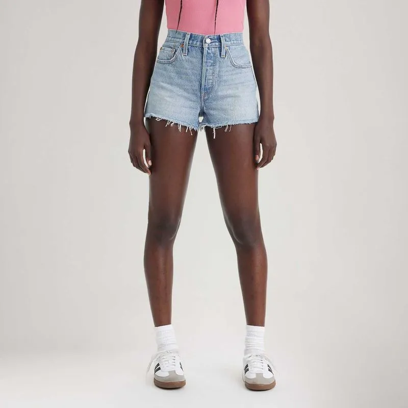 SHORT FEM 501 ORIGINAL JEANS CLARO