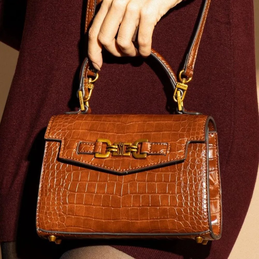 BOLSA CROCO TRANSVERSAL