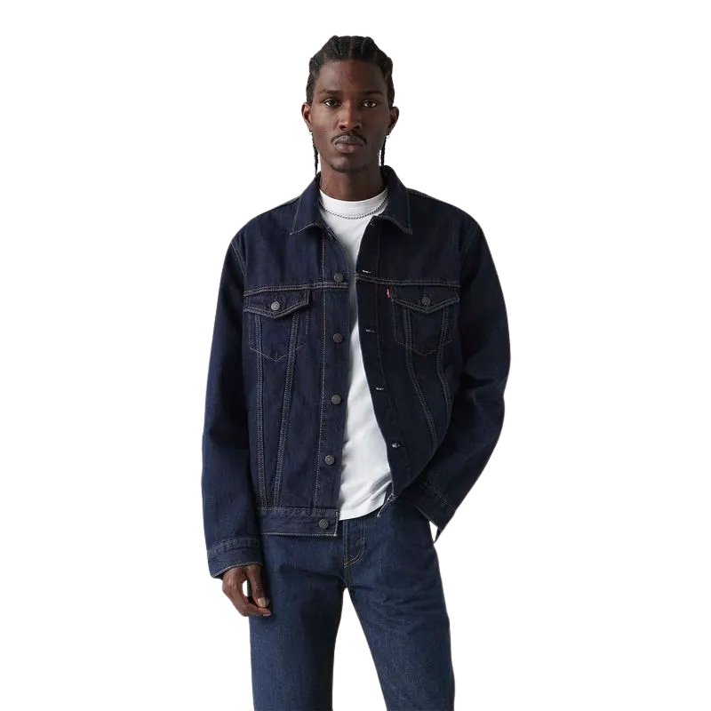 JAQUETA MASC TRUCKER JEANS ESCURO