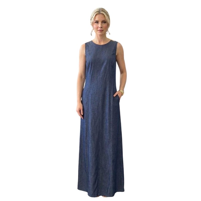 VESTIDO JEANS RETO LYOCEL