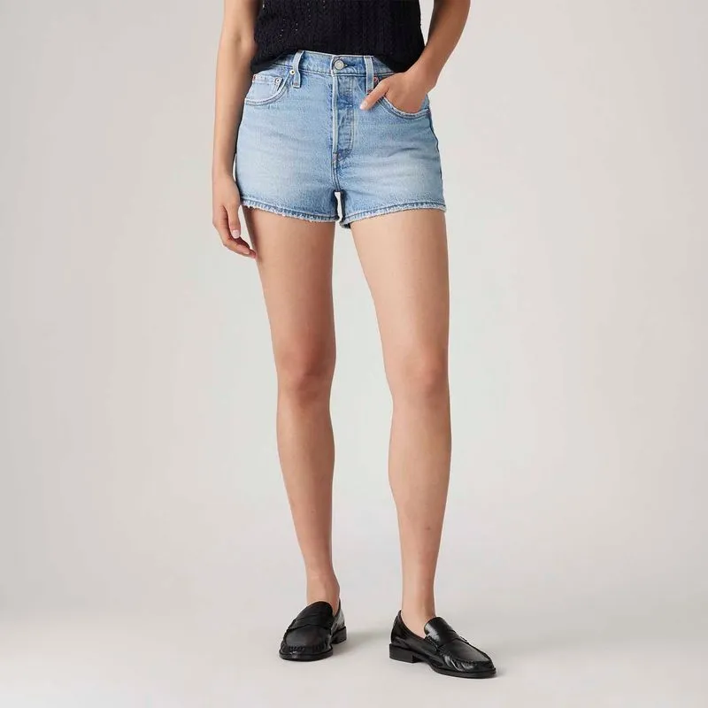SHORT FEM 501 JEANS CLARO