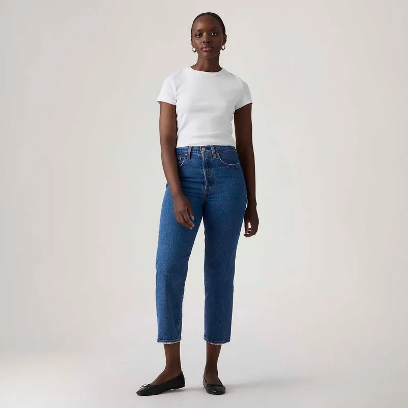 CALÇA FEM RIBCAGE STRAIGHT ANKLE