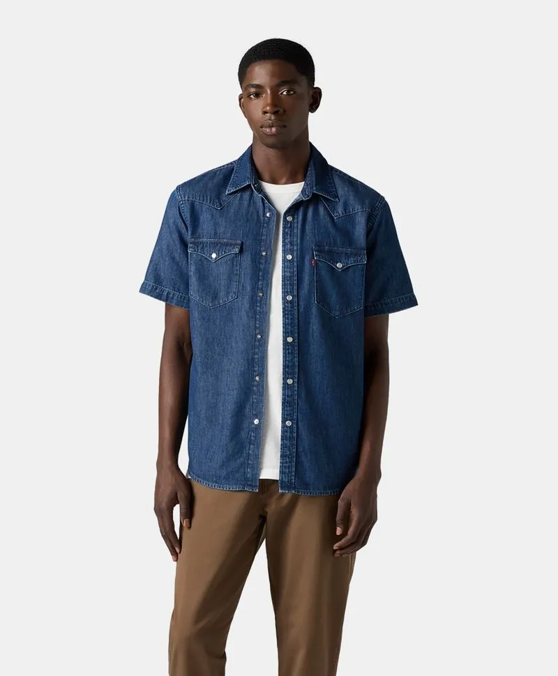 CAMISA MASC JEANS MÉDIO