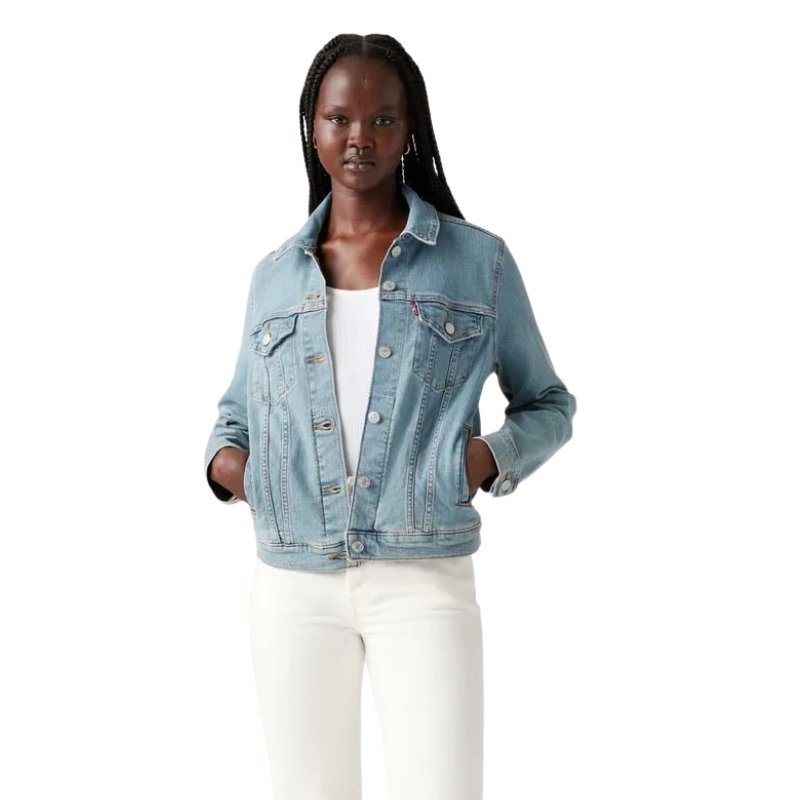 JAQUETA FEM TRUCKER JEANS CLARO