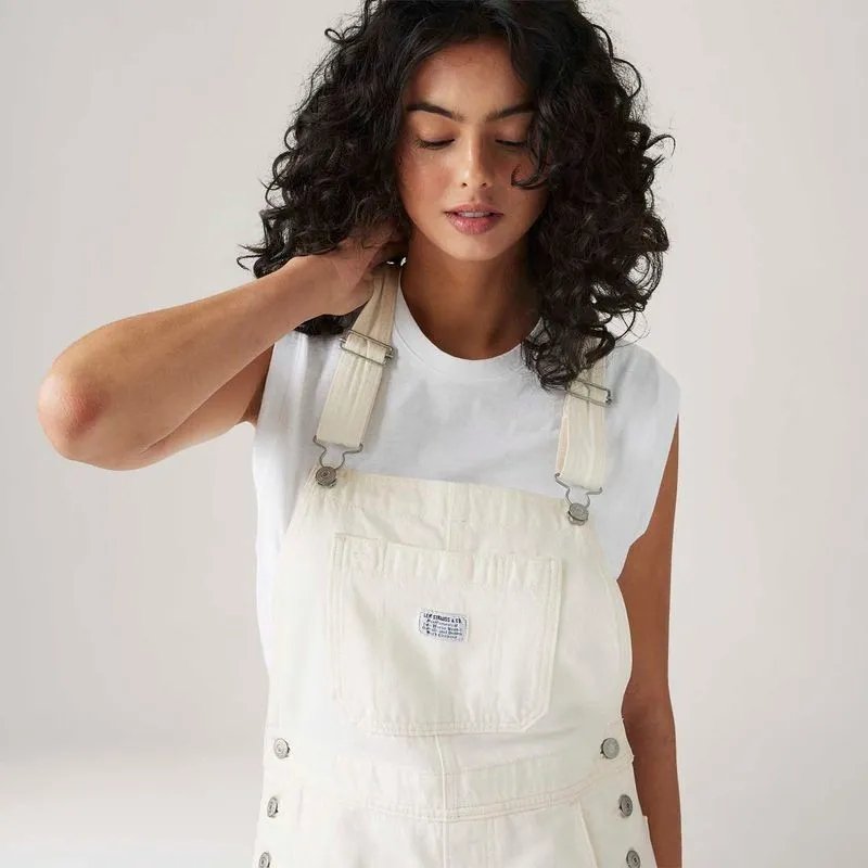 JARDINEIRA JEANS OFF WHITE - Imagem 4