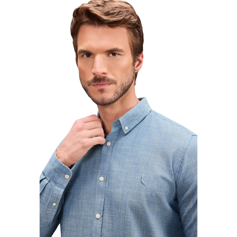CAMISA ML CHAMBRAY - Imagem 2
