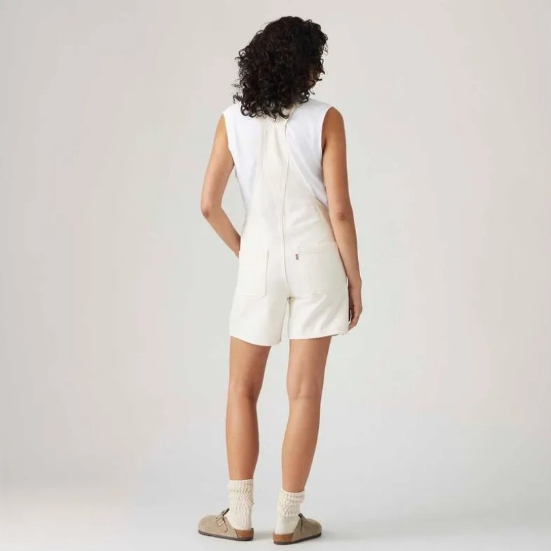 JARDINEIRA JEANS OFF WHITE - Imagem 5