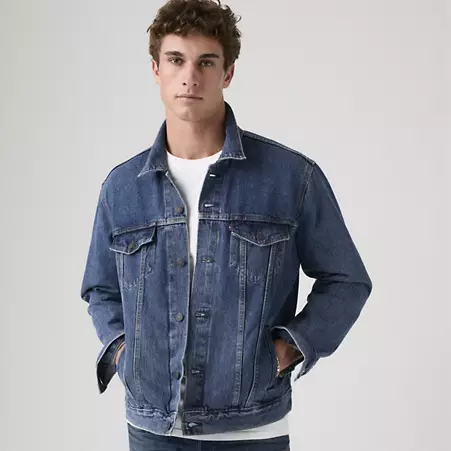 JAQUETA MASC TRUCKER JEANS ESCURO
