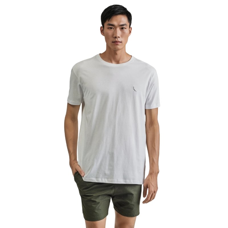 CAMISETA REGULAR BORDADO SILVER