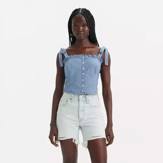 SHORT FEM 501 MID THIGH JEANS
