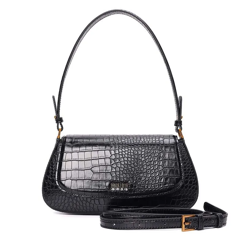 BOLSA BAGUETE CROCO COM CAIXA